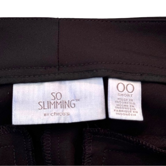 Chico’s So Slimming™ Size 00 (US 2) Short Black Dress Pants - Picture 3 of 6
